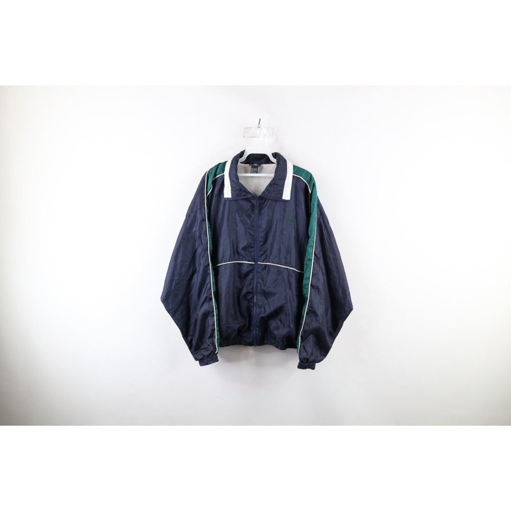Vintage 90s Givenchy Mens Large Color Block Lined Full Zip Windbreaker Jacket